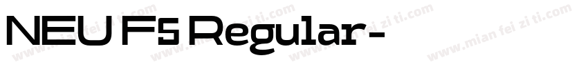NEU F5 Regular字体转换